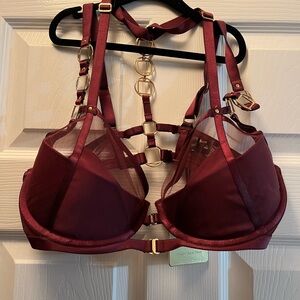 Honey Birdette Jowall wine color bra
